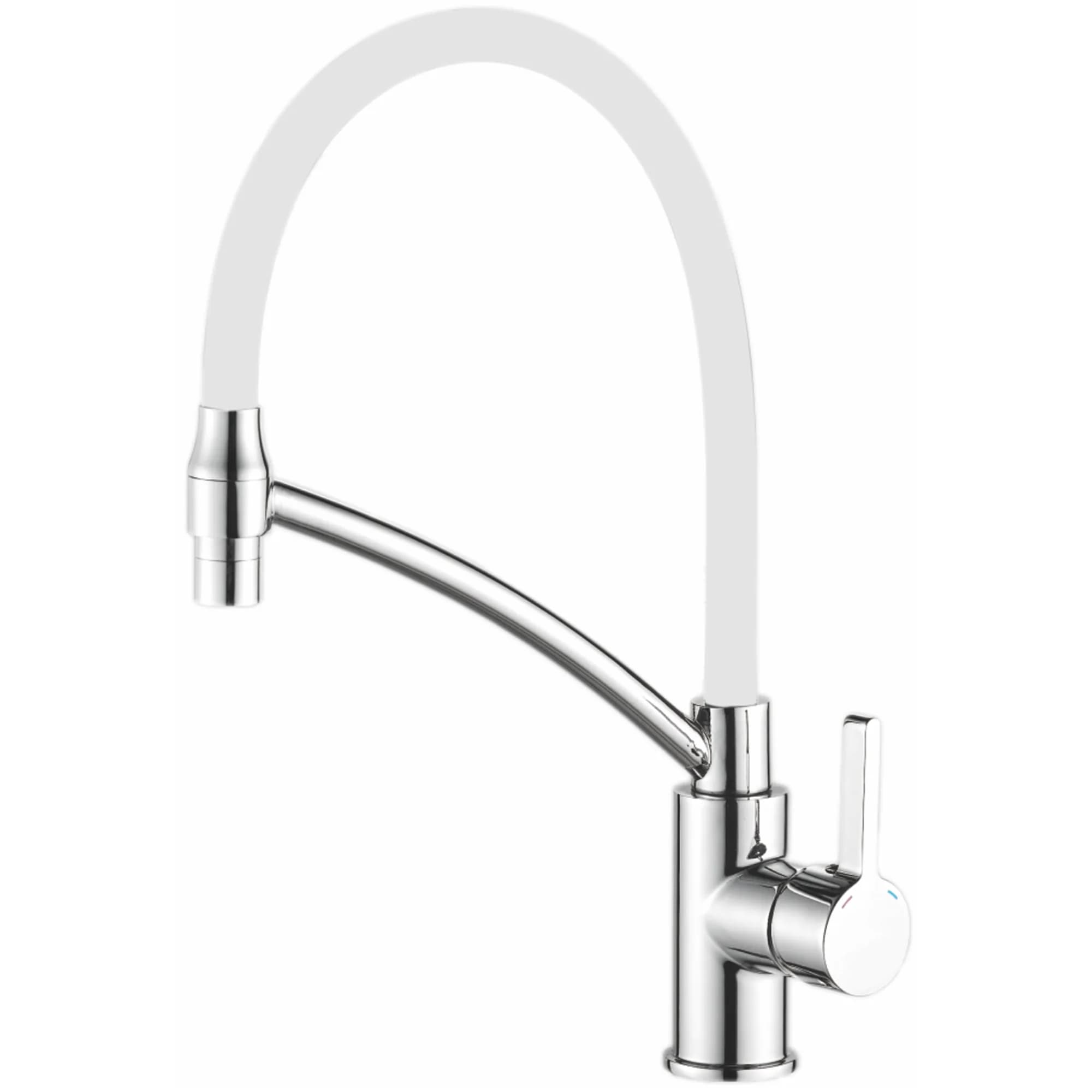 Смеситель для кухни Haiba HB 73643-8, белый
