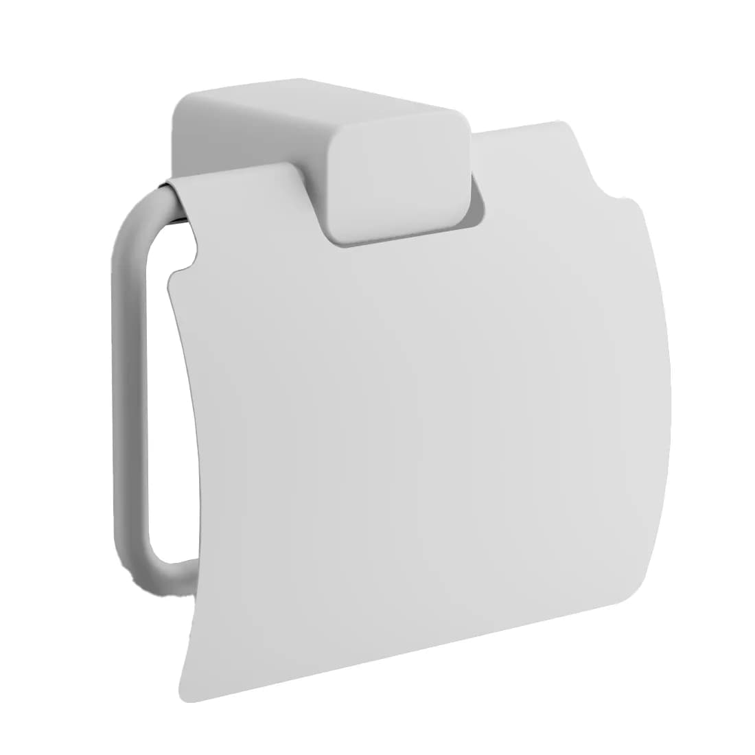 Держатель для туалетной бумаги, нержавеющая сталь, белый