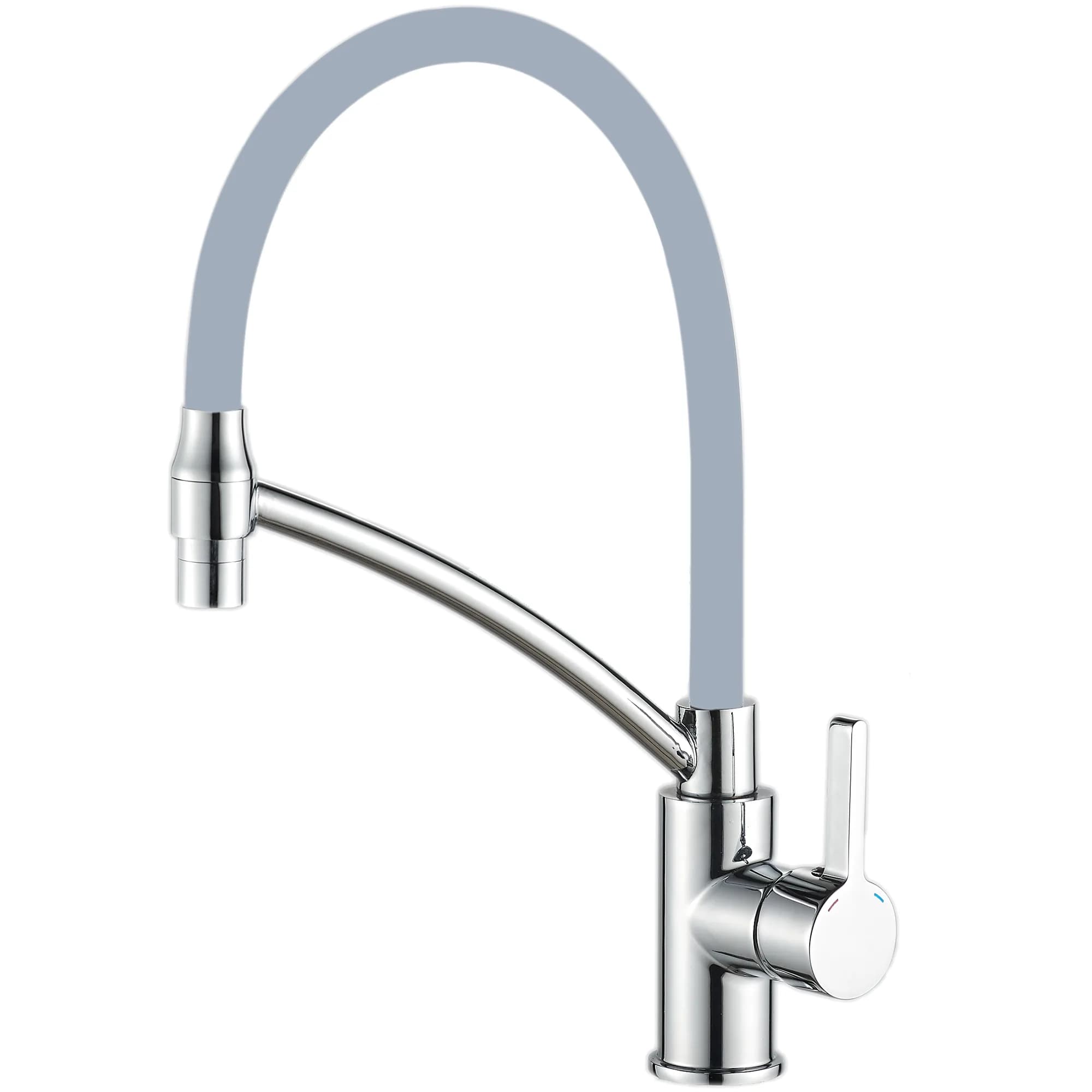 Смеситель для кухни Haiba HB 73643-3, серый
