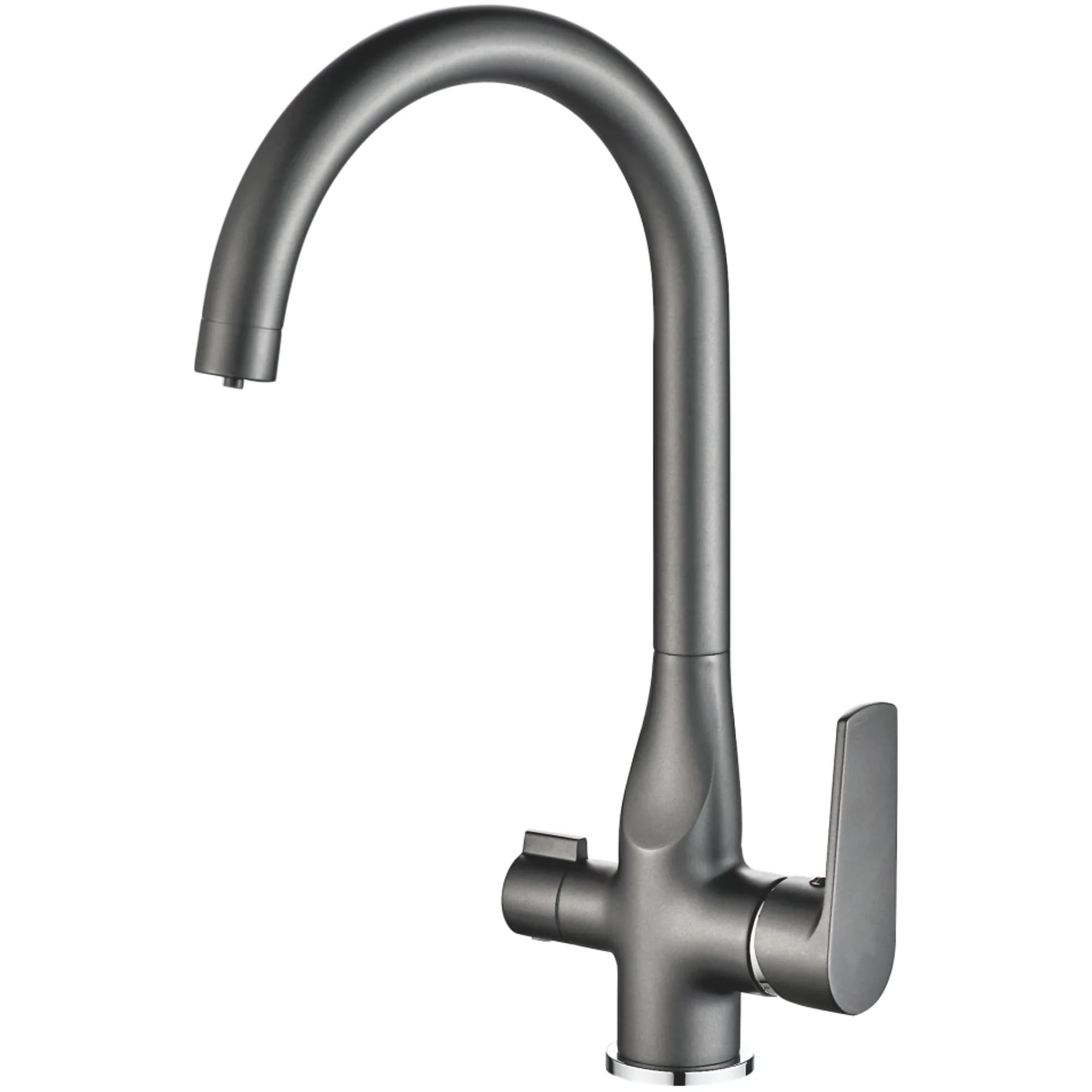 Смеситель для кухни Haiba HB 76533-3, пепельный