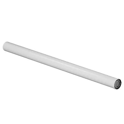 ROMMER RCA-8125-001000 Удлинитель дымохода коаксиальный раструбн. 80/125 L 1000