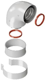 ROMMER RCA-6010-250100 Начальный участок универсальный 60/100 (кроме Immergas и Navien Deluxe 75/100 стар.)