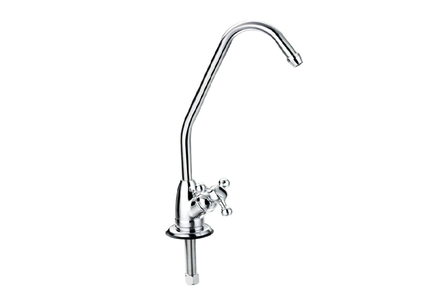 Кран 7,5 см с керамическим переключателем - silver (F-06-2BC-L SILVER 1/4")